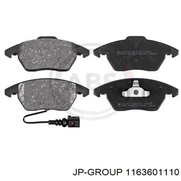 Compre 1163601110 JP Group Sapatas do freio dianteiras de disco
