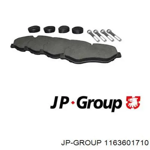 1163601710 JP Group Sapatas do freio dianteiras de disco