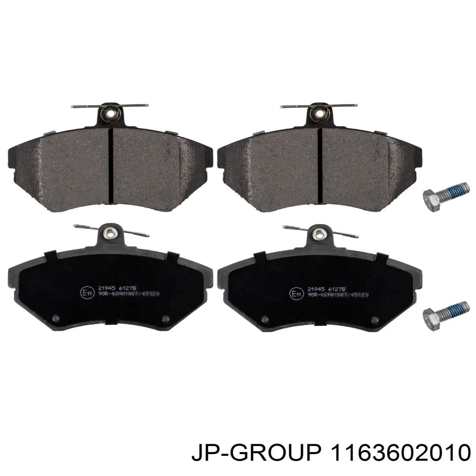 Compre 1163602010 JP Group Sapatas do freio dianteiras de disco
