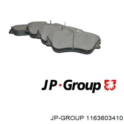 Sapatas do freio dianteiras de disco JP Group 1163603410 preço, a partir de 33,68 USD