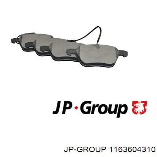 Sapatas do freio dianteiras de disco JP Group 1163604310 preço, a partir de 37,35 USD