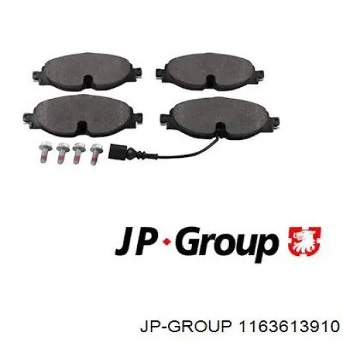 Sapatas do freio dianteiras de disco JP Group 1163613910 preço, a partir de 36,52 USD