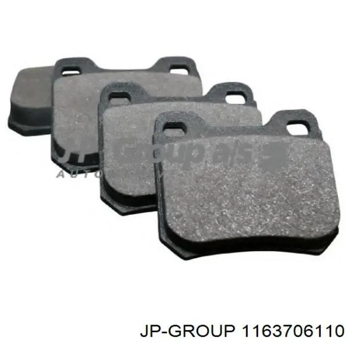 Compre 1163706110 JP Group Sapatas do freio traseiras de disco