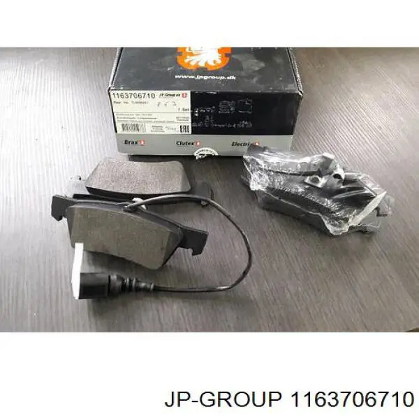 1163706710 JP Group Sapatas do freio traseiras de disco
