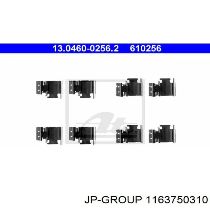Compre 1163750310 JP Group Kit de molas de fixação de sapatas de disco traseiras