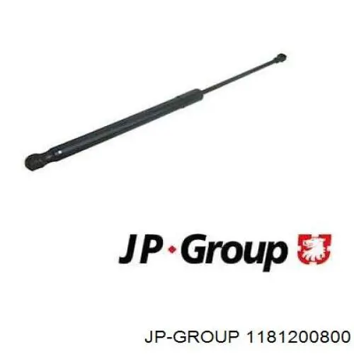 Amortecedor de tampa de porta-malas (de 3ª/5ª porta traseira) JP Group 1181200800 preço, a partir de 12,44 USD