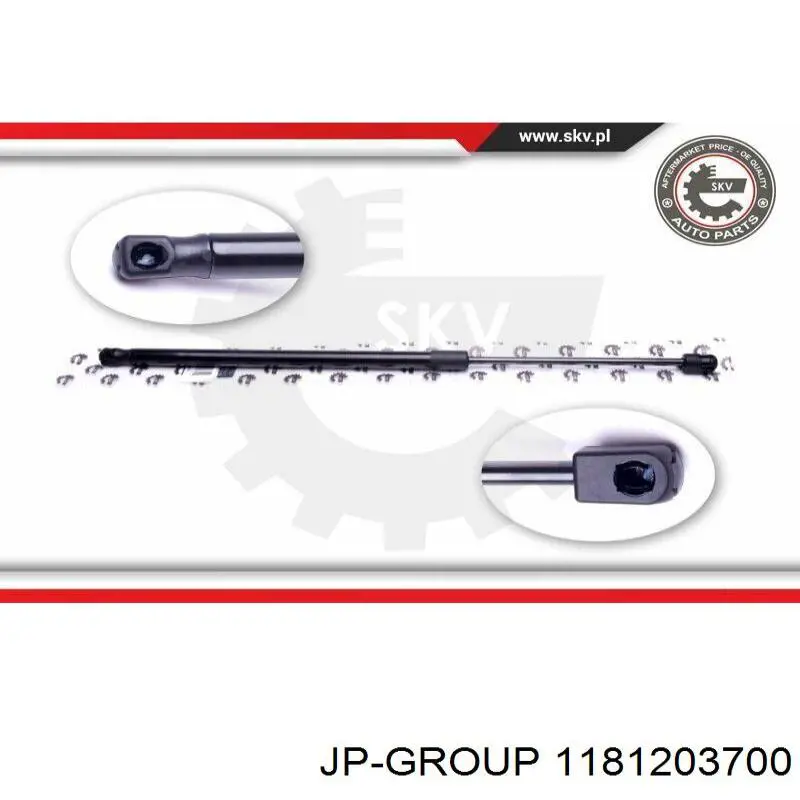 Compre 1181203700 JP Group Amortecedor da capota