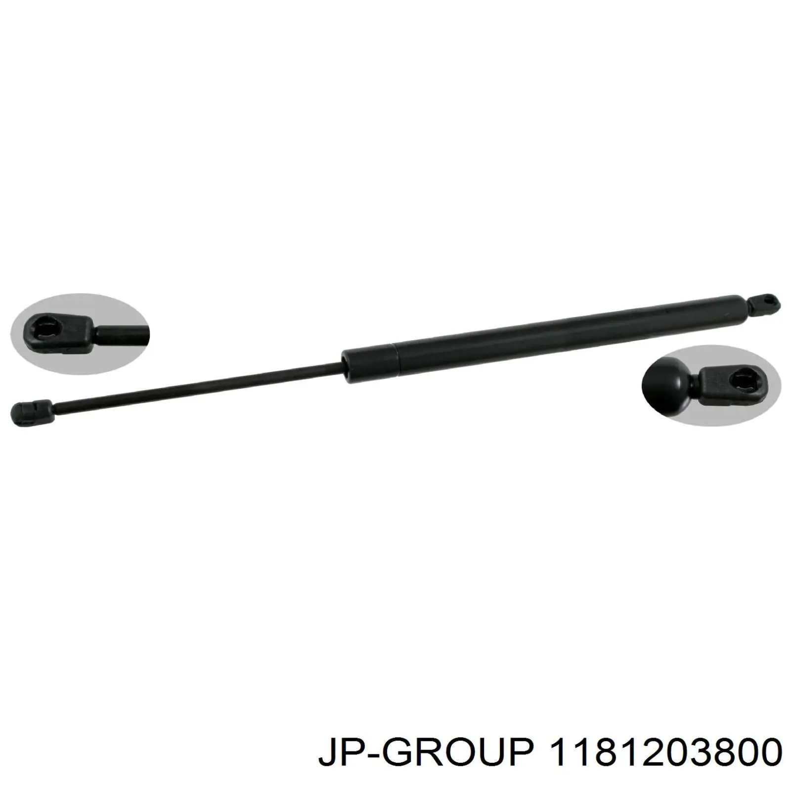 Compre 1181203800 JP Group Amortecedor de tampa de porta-malas (de 3ª/5ª porta traseira)