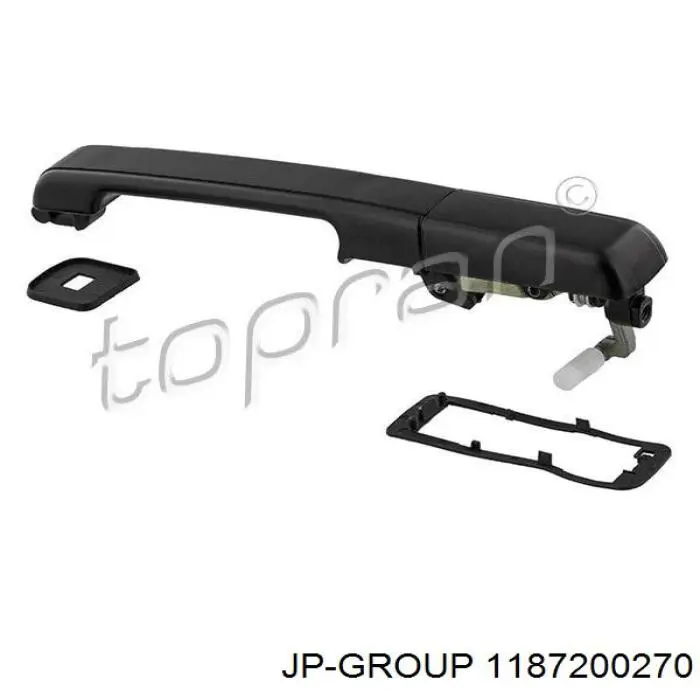 Maçaneta externa esquerda da porta traseira JP Group 1187200270 preço, a partir de 14,69 USD