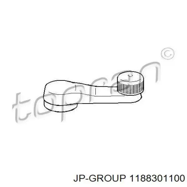 1188301100 JP Group Puxador de acionamento de vidro da porta dianteira