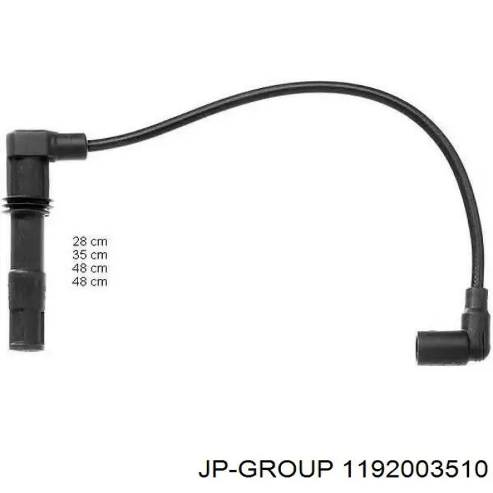 Fios de alta voltagem, kit JP Group 1192003510 preço, a partir de 49,20 USD
