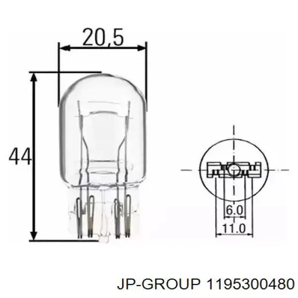 Compre 1195300480 JP Group Lanterna traseira direita