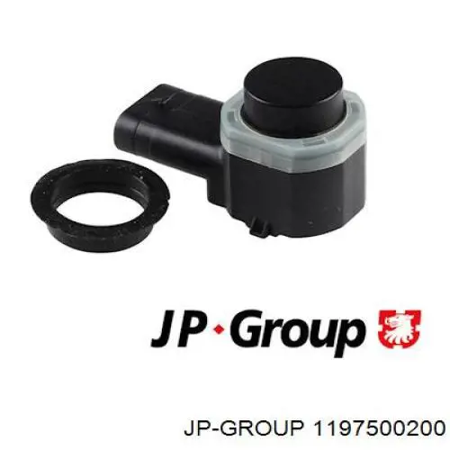 1197500200 JP Group Sensor de sinalização de estacionamento (sensor de estacionamento) dianteiro/traseiro central