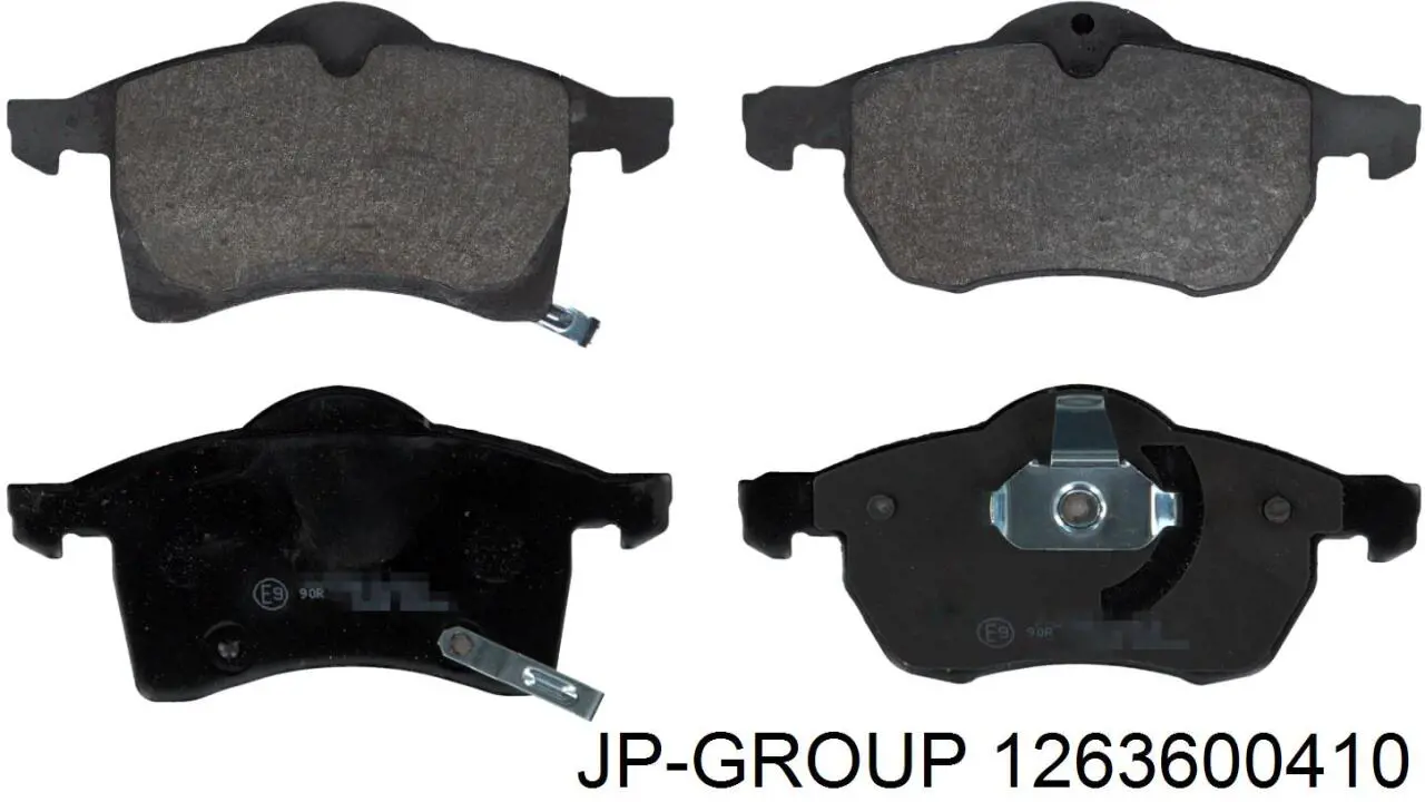 Compre 1263600410 JP Group Sapatas do freio dianteiras de disco