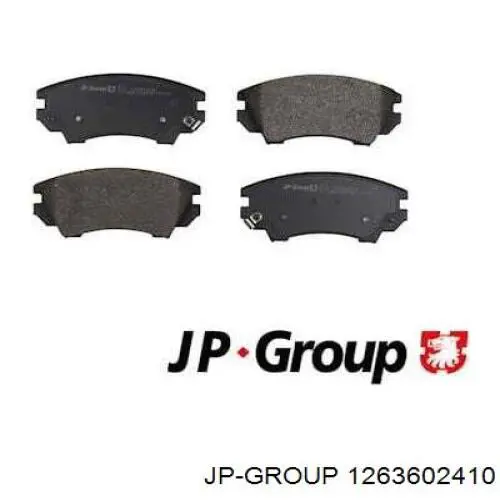 1263602410 JP Group Sapatas do freio dianteiras de disco