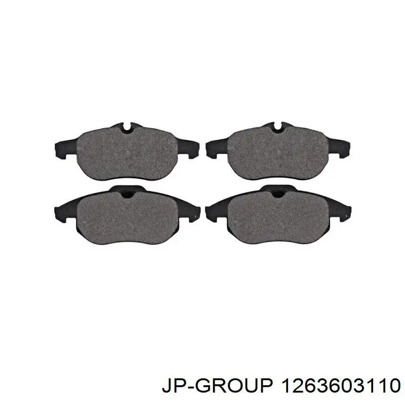 Compre 1263603110 JP Group Sapatas do freio dianteiras de disco
