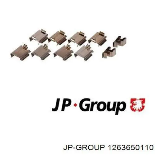 Compre 1263650110 JP Group Kit de molas de fixação de sapatas de disco dianteiras