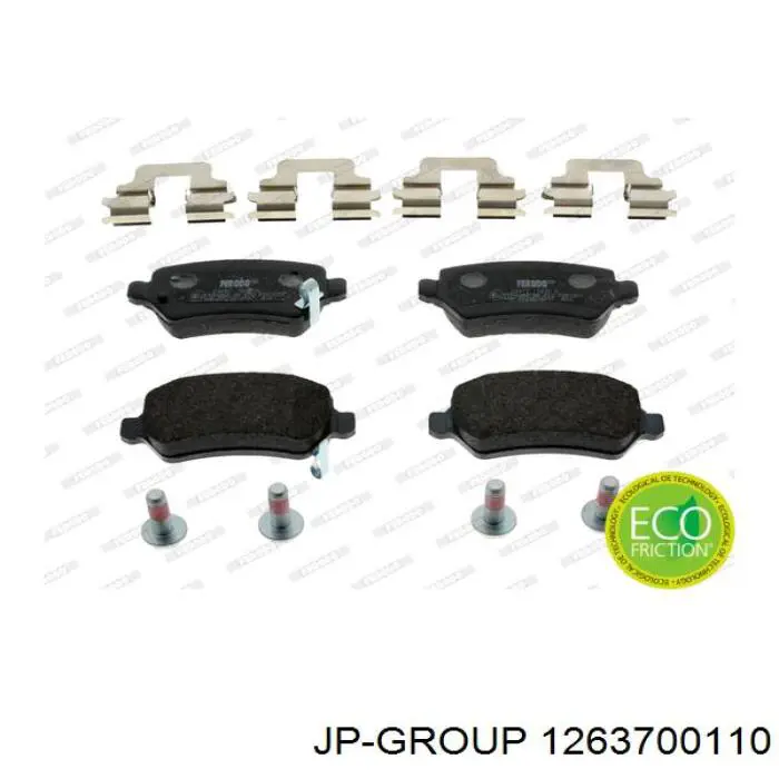 Sapatas do freio traseiras de disco JP Group 1263700110 preço, a partir de 21,24 USD