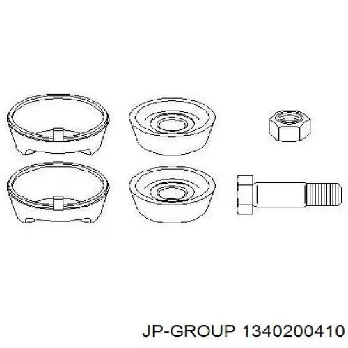 Compre 1340200410 JP Group Bloco silencioso dianteiro do braço oscilante inferior