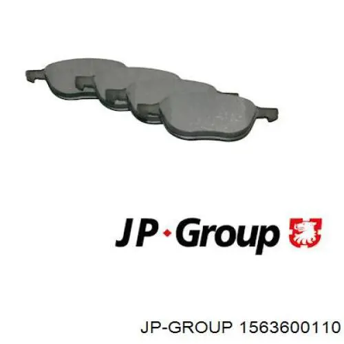 Sapatas do freio dianteiras de disco JP Group 1563600110 preço, a partir de 37,35 USD
