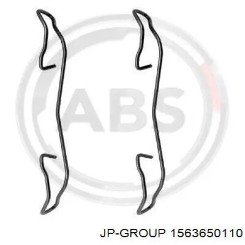 Compre 1563650110 JP Group Kit de reparação dos freios dianteiros