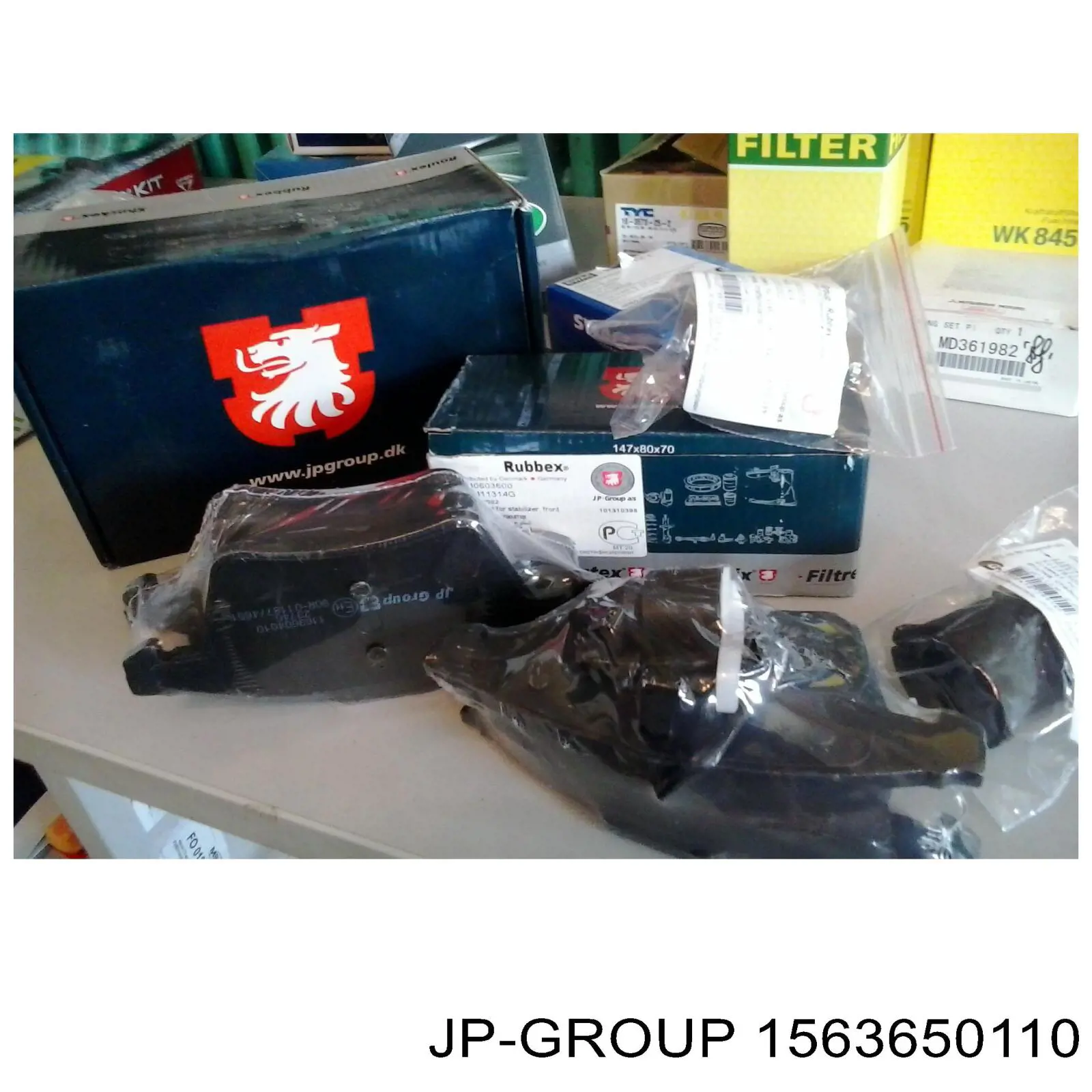 1563650110 JP Group Kit de reparação dos freios dianteiros
