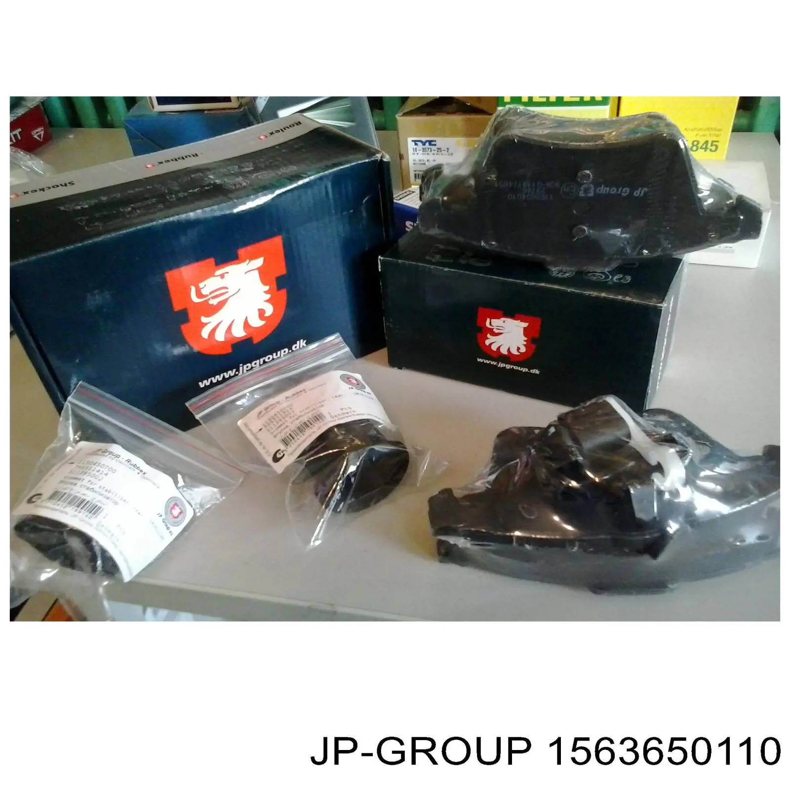 Kit de reparação dos freios dianteiros 1563650110 JP Group