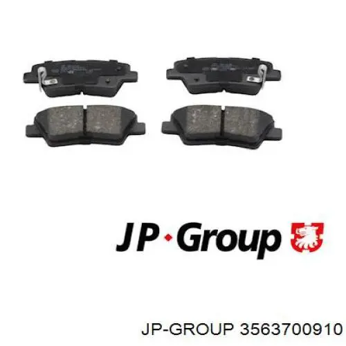 3563700910 JP Group Sapatas do freio traseiras de disco