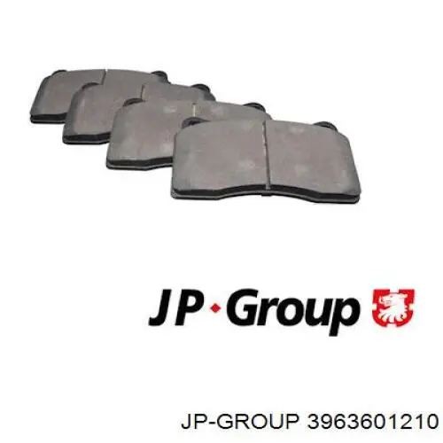 3963601210 JP Group Sapatas do freio dianteiras de disco