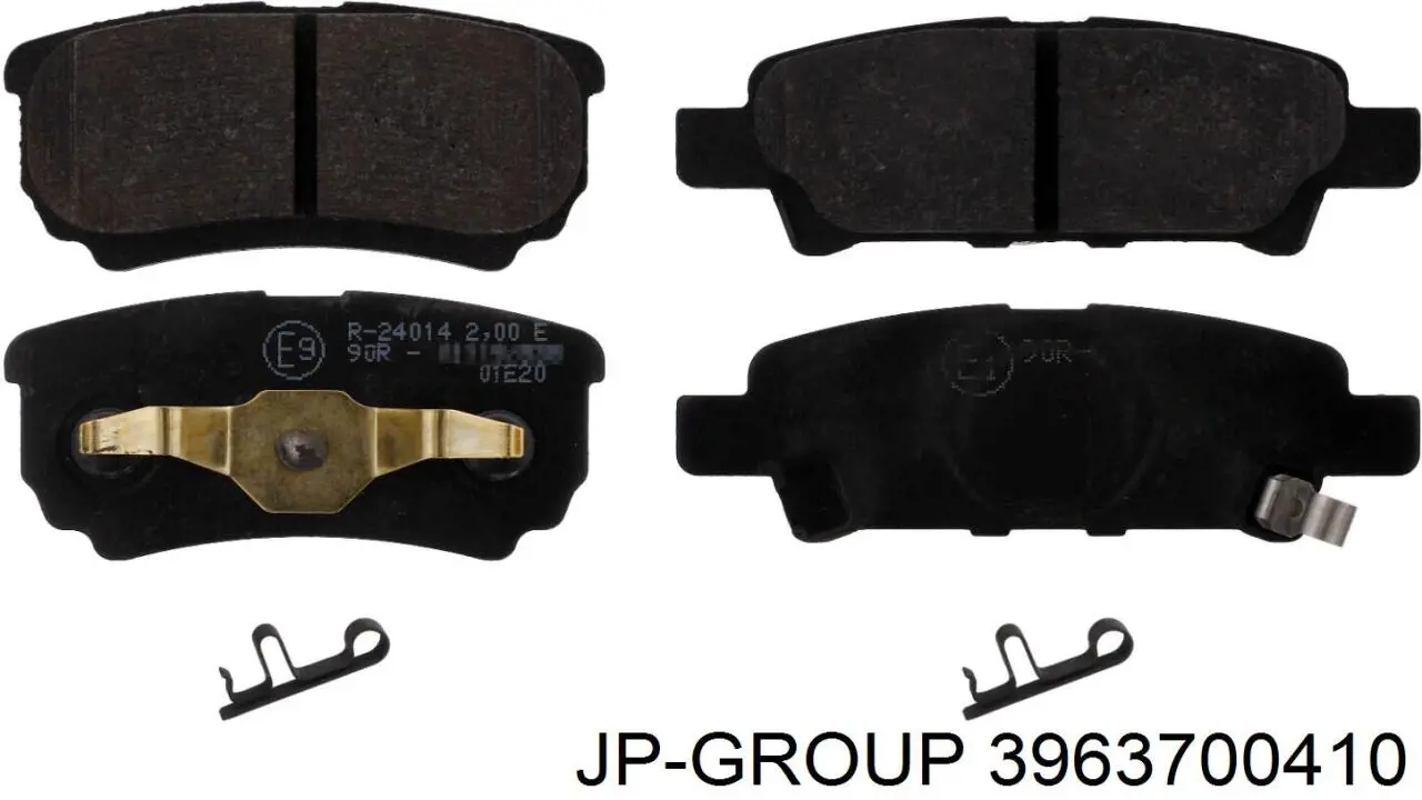3963700410 JP Group Sapatas do freio traseiras de disco