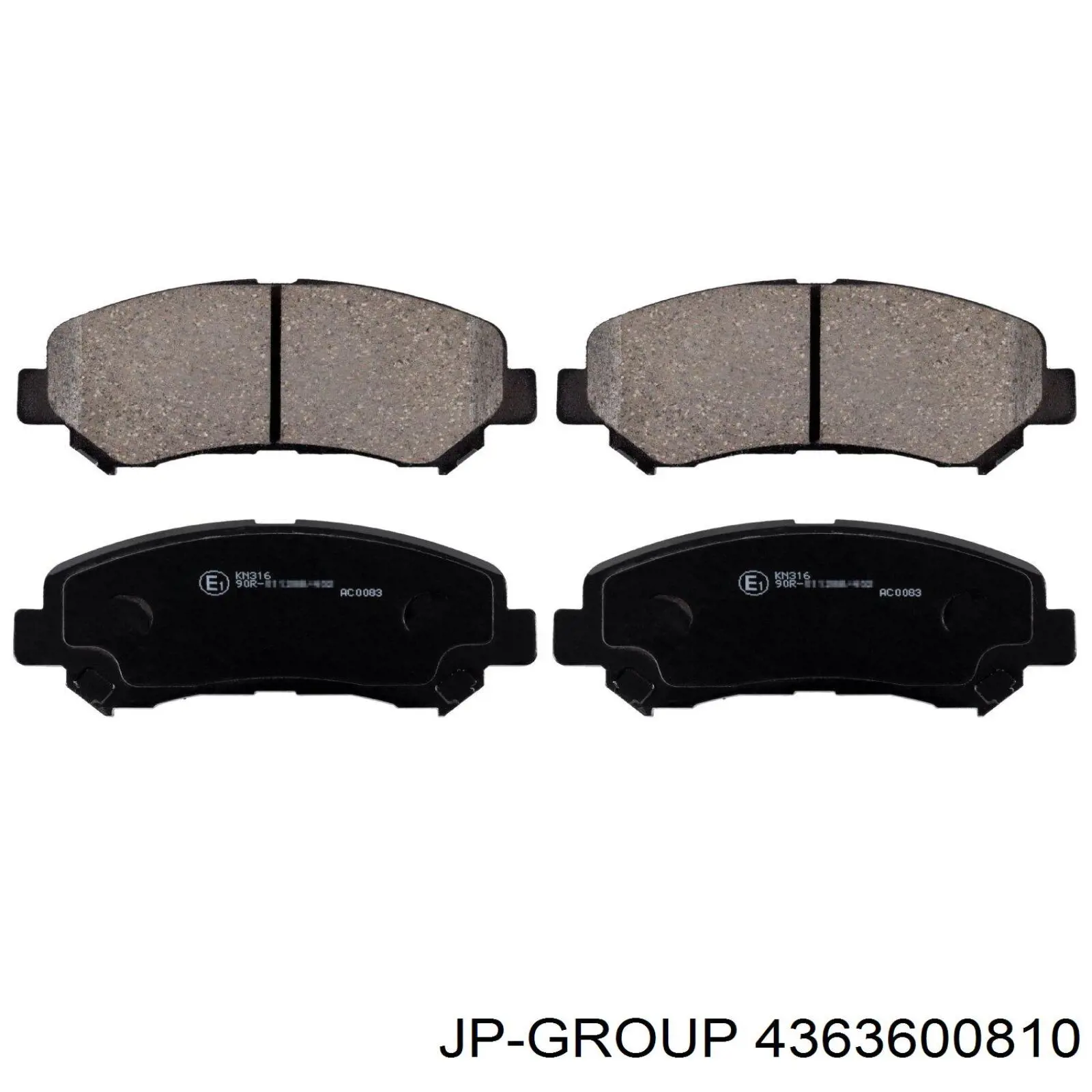 Sapatas do freio dianteiras de disco JP Group 4363600810 preço, a partir de 29,99 USD