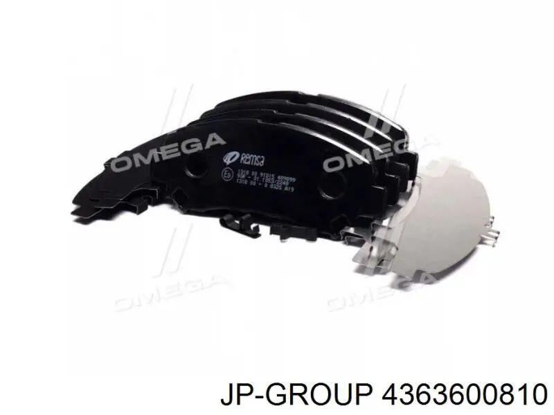 Compre 4363600810 JP Group Sapatas do freio dianteiras de disco