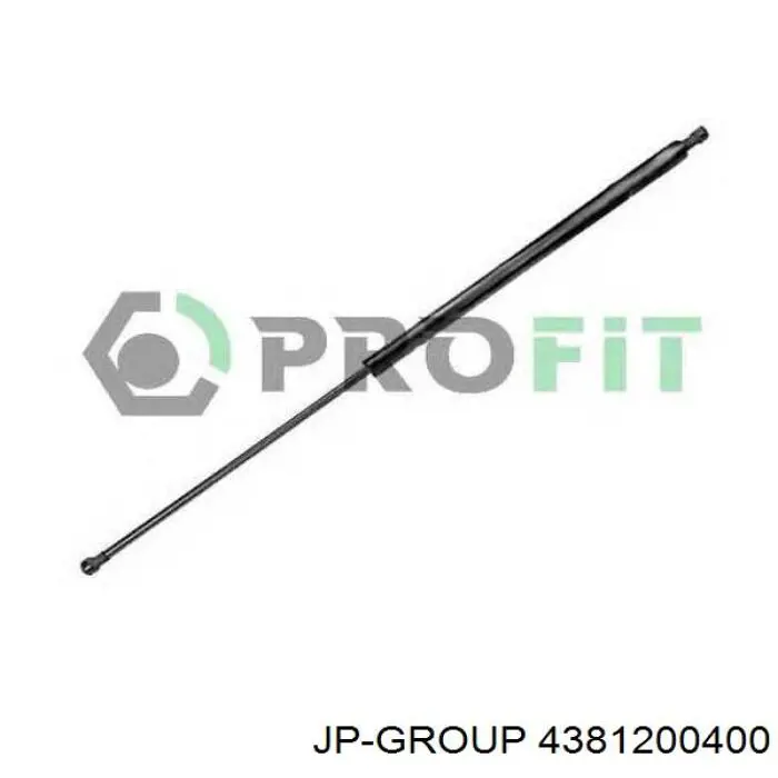 Amortecedor de tampa de porta-malas (de 3ª/5ª porta traseira) JP Group 4381200400 preço, a partir de 19,26 USD