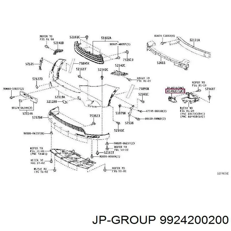 Compre 9924200200 JP Group Ondulação do silenciador