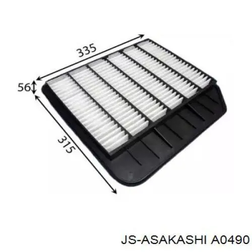 Filtro de ar A0490 JS Asakashi