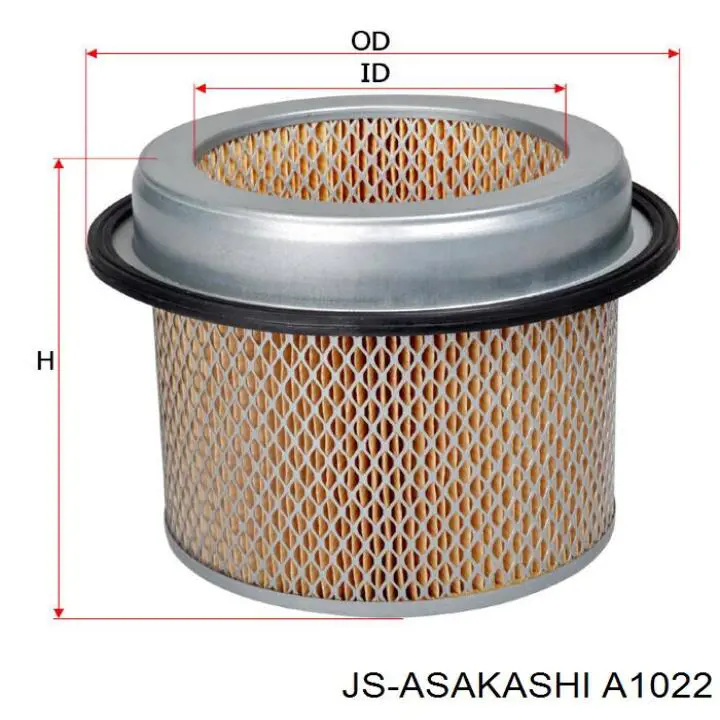 Compre A1022 JS Asakashi Filtro de ar
