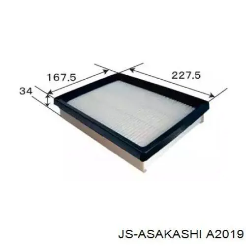 Compre A2019 JS Asakashi Filtro de ar