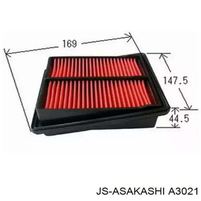 Filtro de ar JS Asakashi A3021 preço, a partir de 9,49 USD