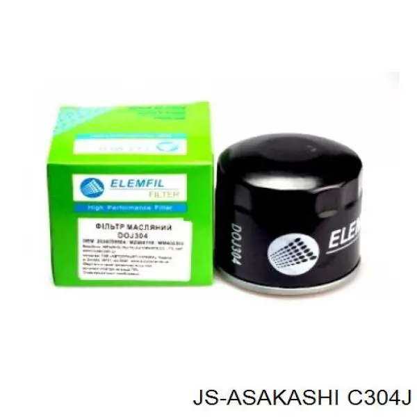 Filtro de óleo JS Asakashi C304J preço, a partir de 4,86 USD