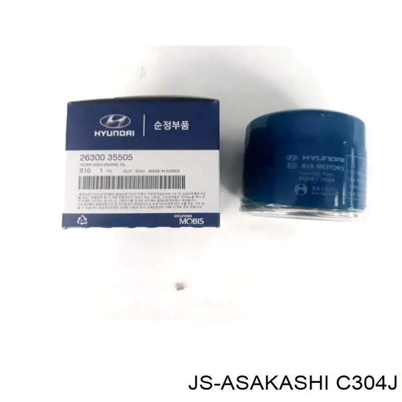 Filtro de óleo JS Asakashi C304J