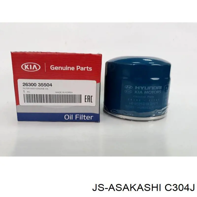 Filtro de óleo C304J JS Asakashi