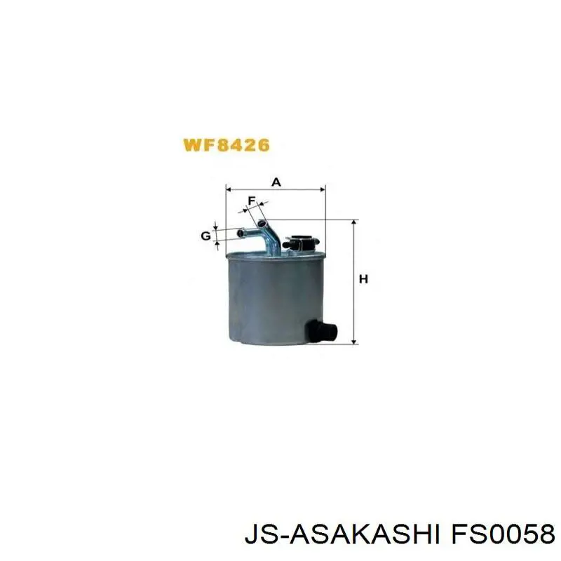Filtro de combustível FS0058 JS Asakashi