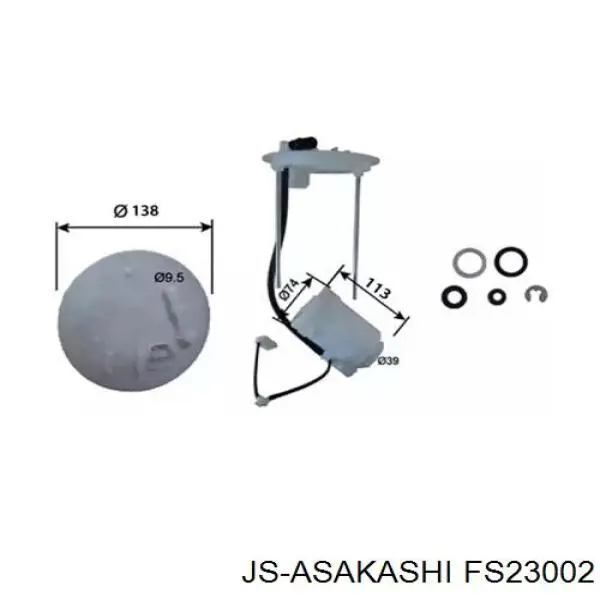 Filtro de combustível JS Asakashi FS23002 preço, a partir de 40,91 USD