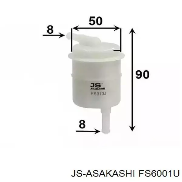 Filtro de combustível JS Asakashi FS6001U preço, a partir de 9,73 USD