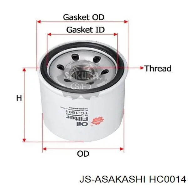 Filtro da Caixa Automática de Mudança JS Asakashi HC0014 preço, a partir de 9,39 USD