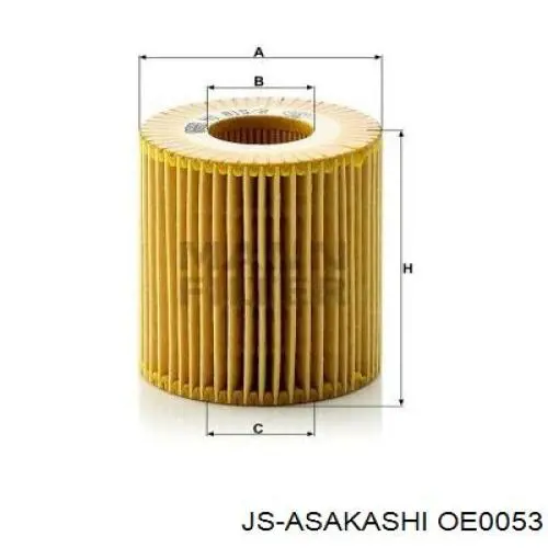 Compre OE0053 JS Asakashi Filtro de óleo