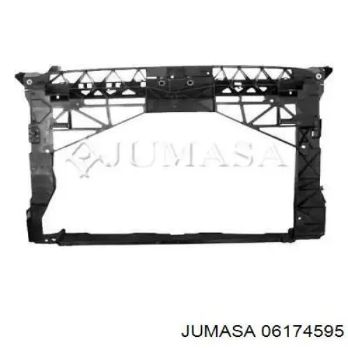 5F0805588C VAG Suporte do radiador montado (painel de montagem de fixação das luzes)