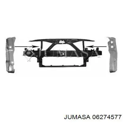 ST5203230 Prasco Suporte do radiador montado (painel de montagem de fixação das luzes)
