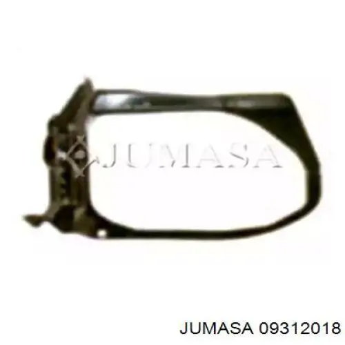 A1246260145 Mercedes Suporte esquerdo do radiador (painel de montagem de fixação das luzes)