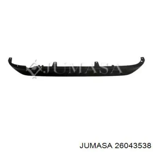 1607259880 Peugeot/Citroen Placa sobreposta do pára-choque traseiro